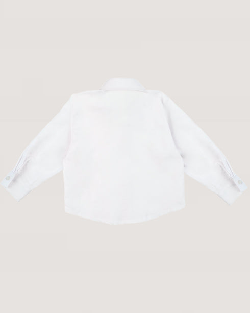 CAMISA BLANCA CUELLO BORDADO